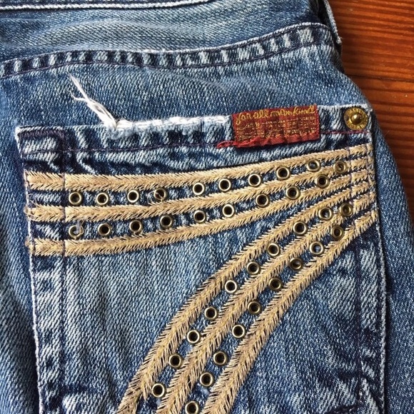 7 For All Mankind Denim - 7 for all mankind DOJO jeans distressed 7FAM 26x28